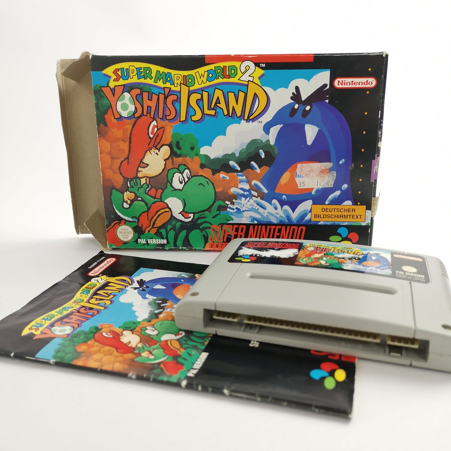 Super Nintendo Game: Super Mario World 2 Yoshi's Island | Snes Game - OVP PAL