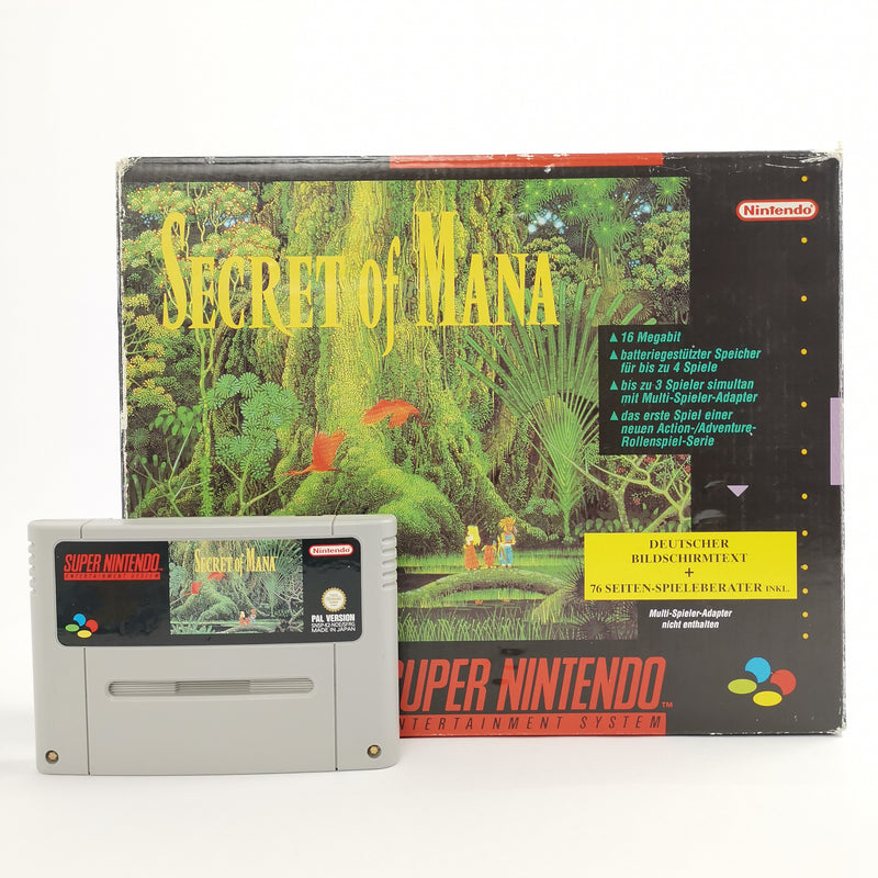 Super Nintendo Game: Secret of Mana Big Box | SNES RPG - CIB OVP - PAL NOE