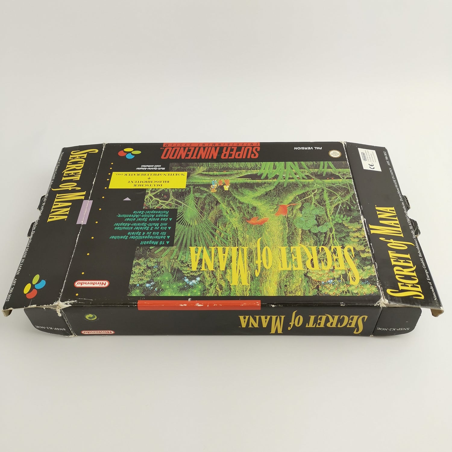 Super Nintendo Game: Secret of Mana Big Box | SNES RPG - CIB OVP - PAL NOE