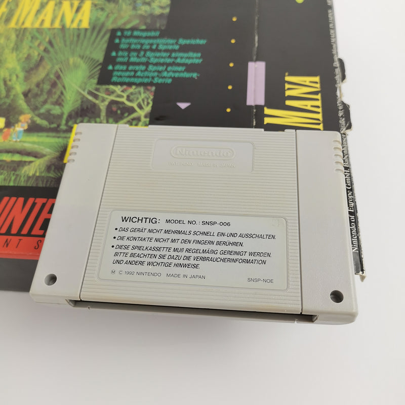 Super Nintendo Game: Secret of Mana Big Box | SNES RPG - CIB OVP - PAL NOE