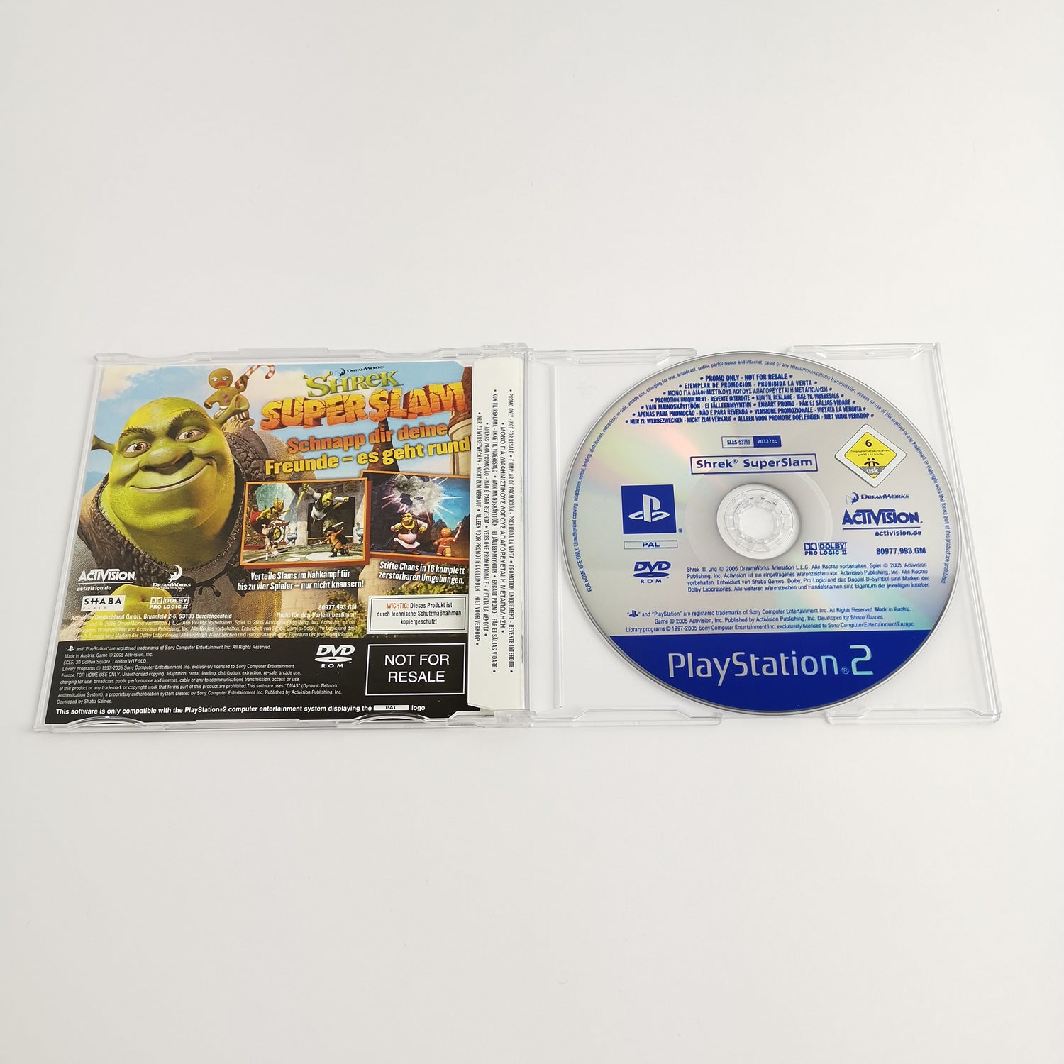 Sony Playstation 2 Promo Spiel : Shrek Super Slam - Vollversion | PS2 OVP PAL