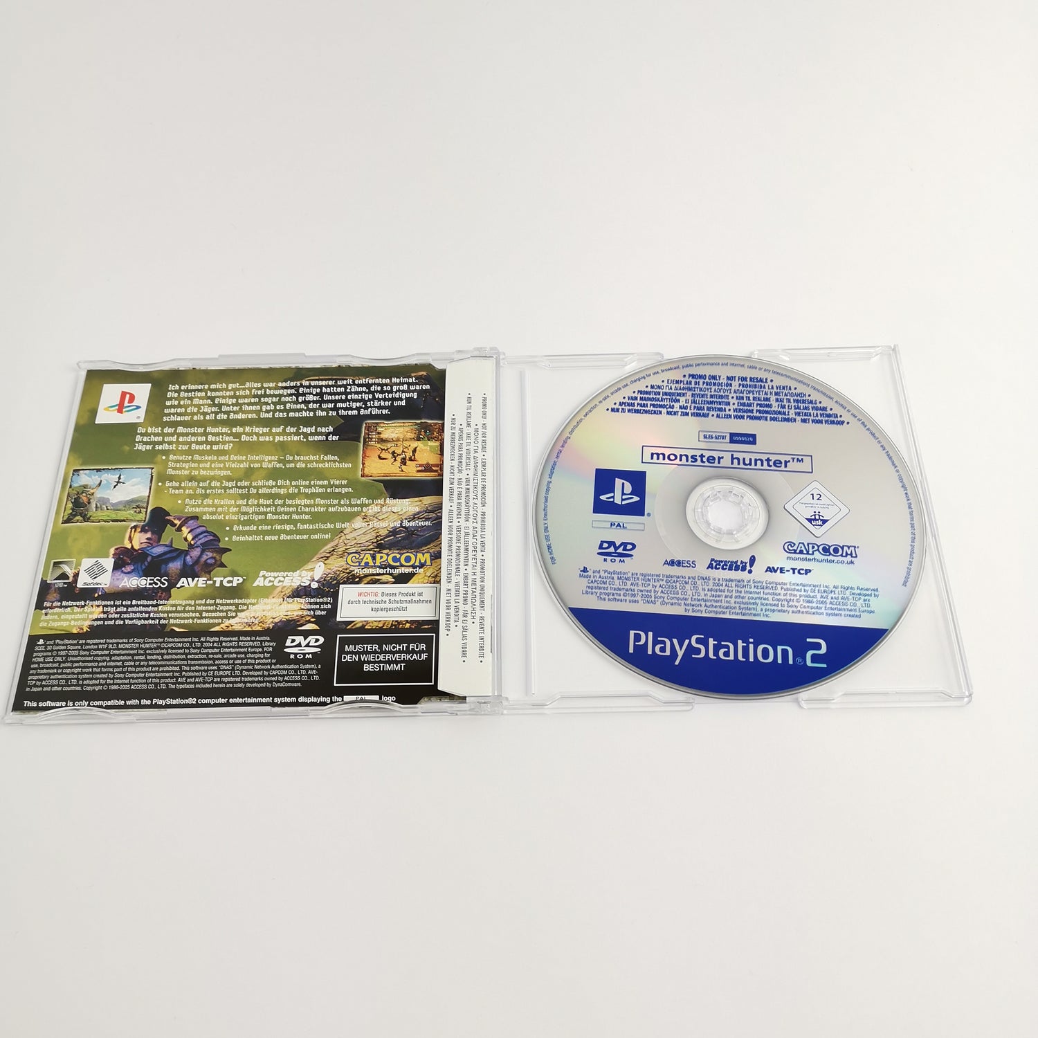 Sony Playstation 2 Promo Game: Monster Hunter - Full Version | PS2 OVP PAL