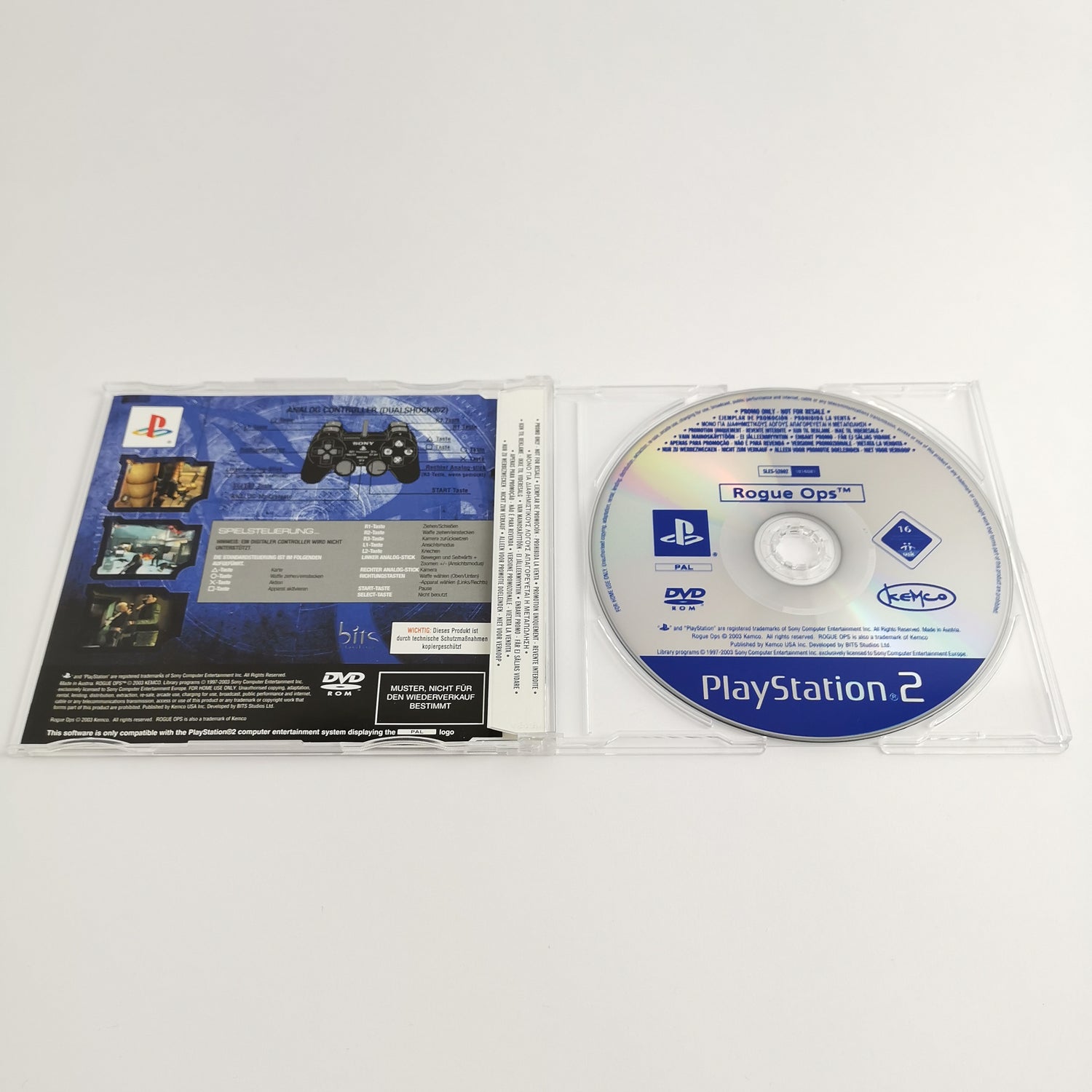 Sony Playstation 2 Promo Game: Rogue Ops - Full Version | PS2 OVP PAL