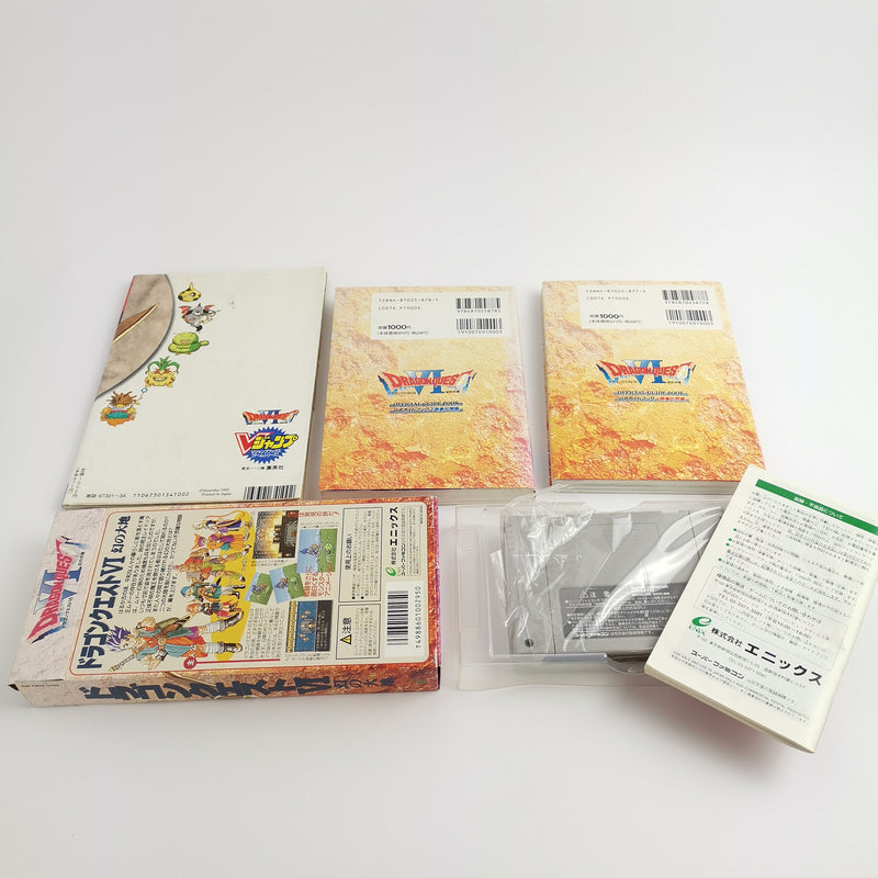 Nintendo Super Famicom SNES Spiel : Dragon Quest VI + 3 Jap. Guide Book SNES OVP