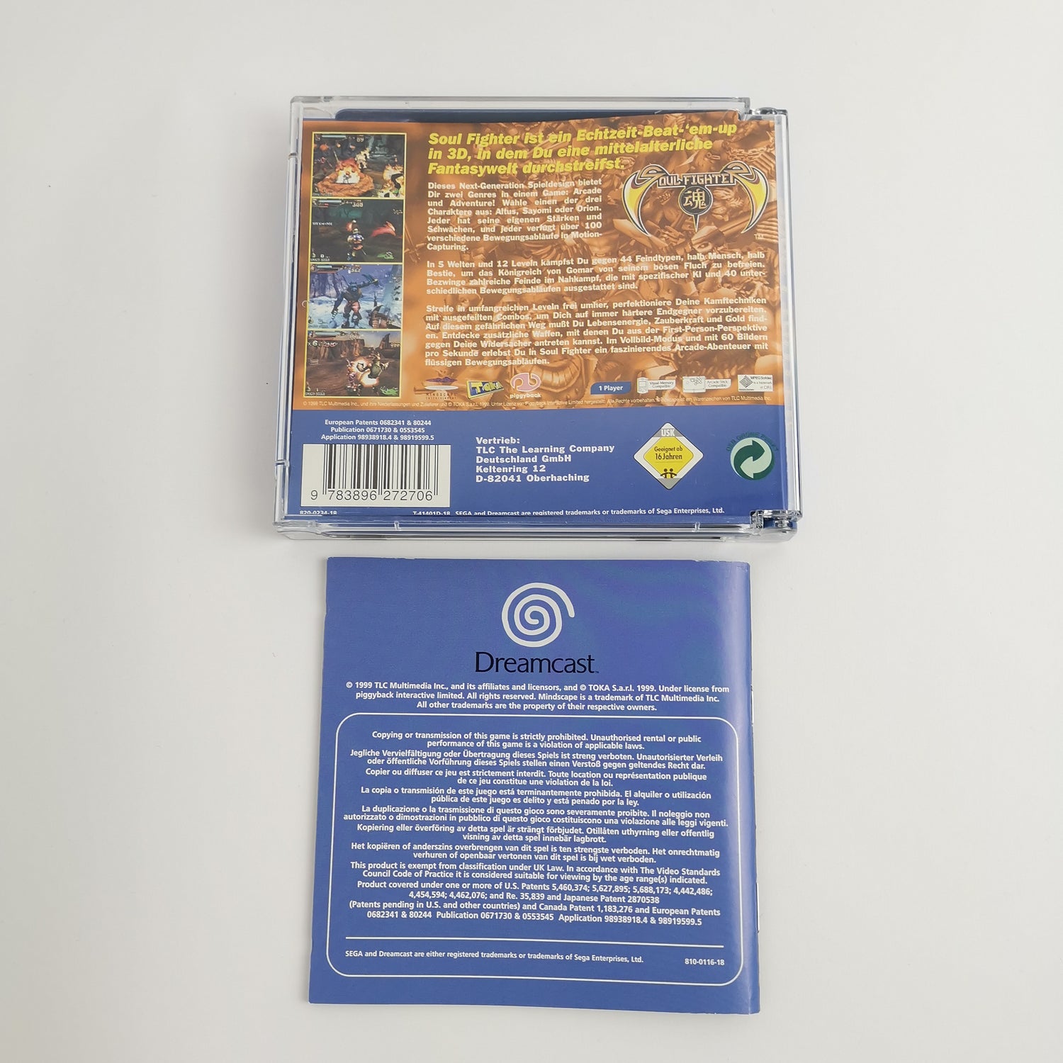 Sega Dreamcast Game: Soul Fighter - Piggyback | DC original packaging - PAL version