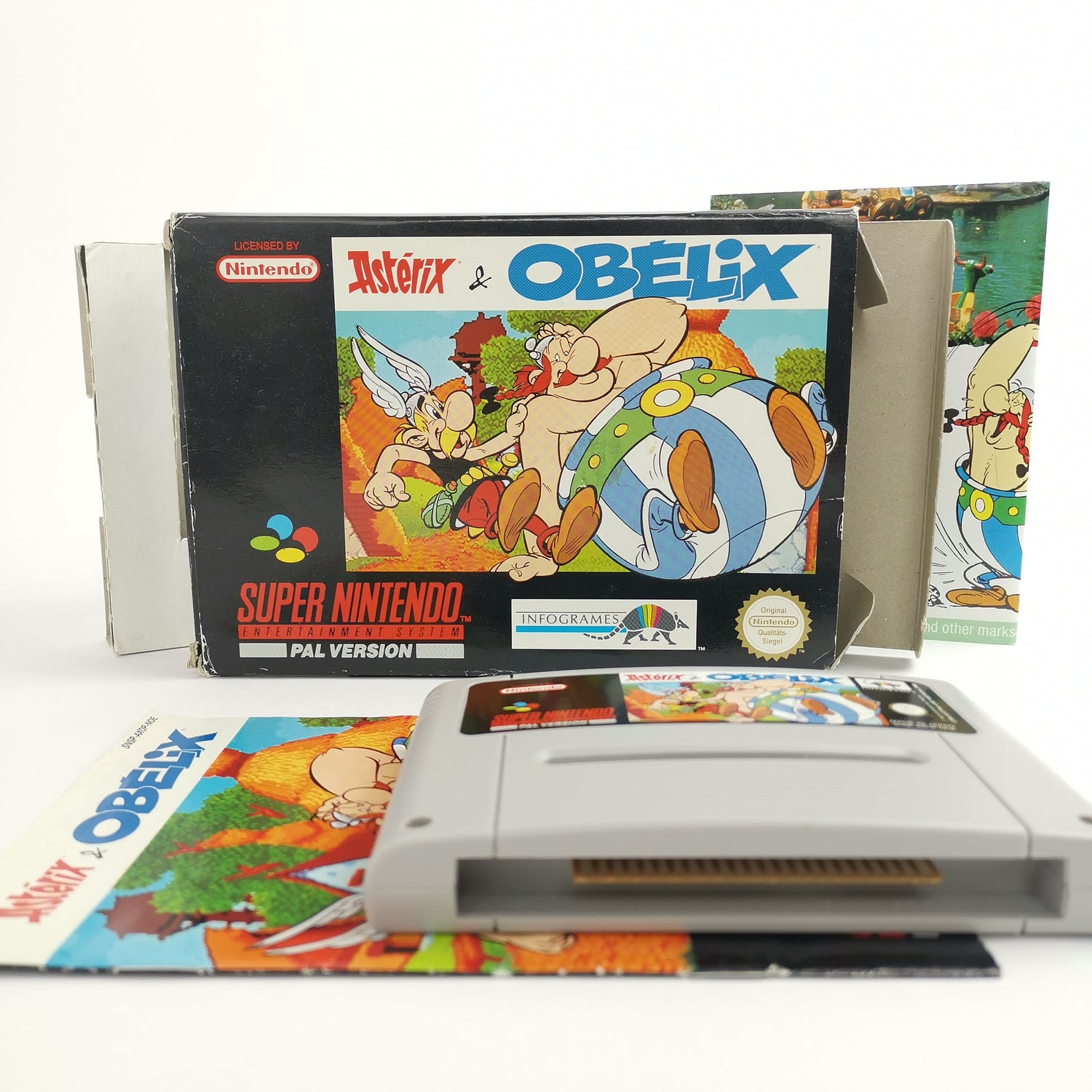 Super Nintendo game: Asterix & Obelix in original packaging - Infogrames | SNES OVP PAL NOE-1