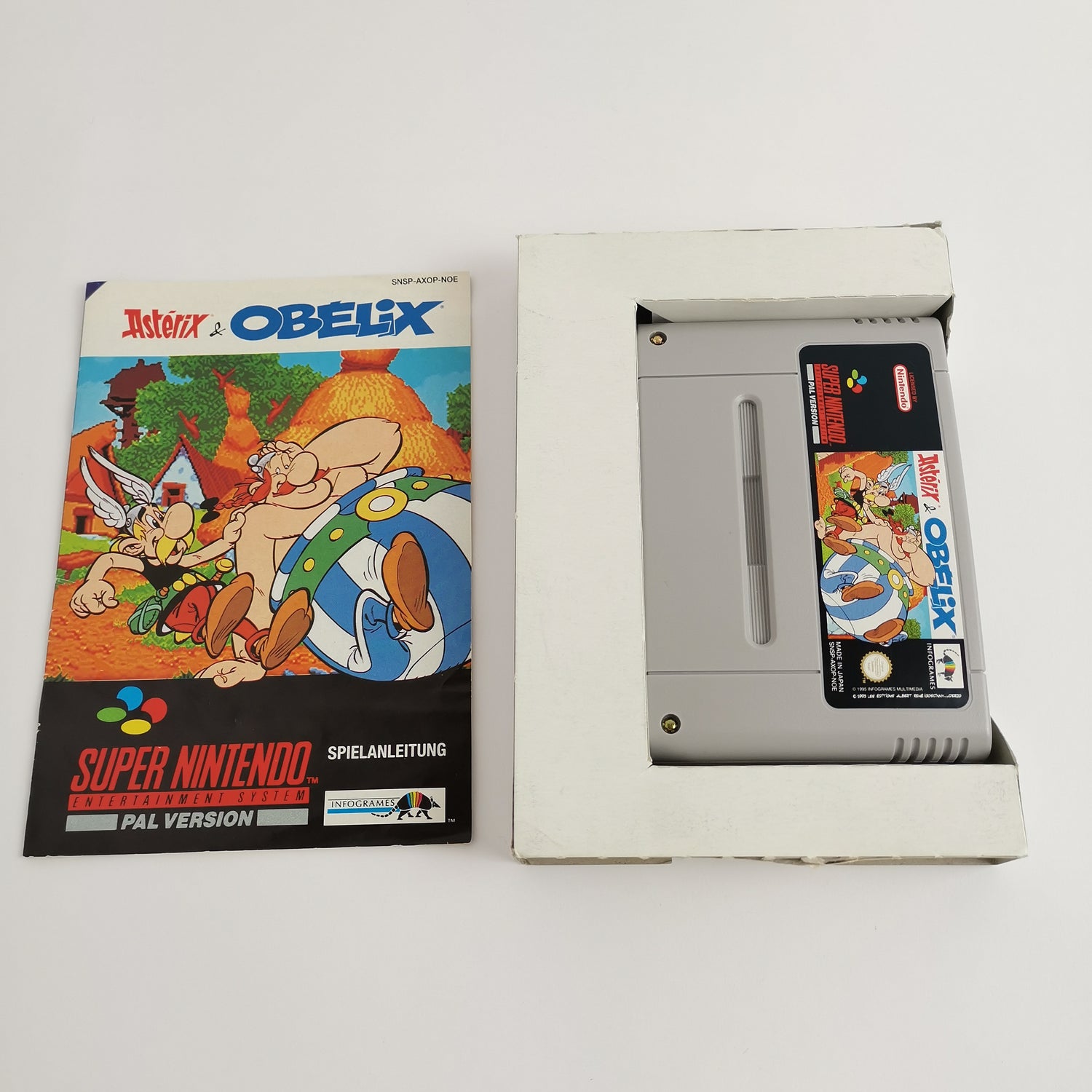 Super Nintendo game: Asterix & Obelix in original packaging - Infogrames | SNES OVP PAL NOE-1