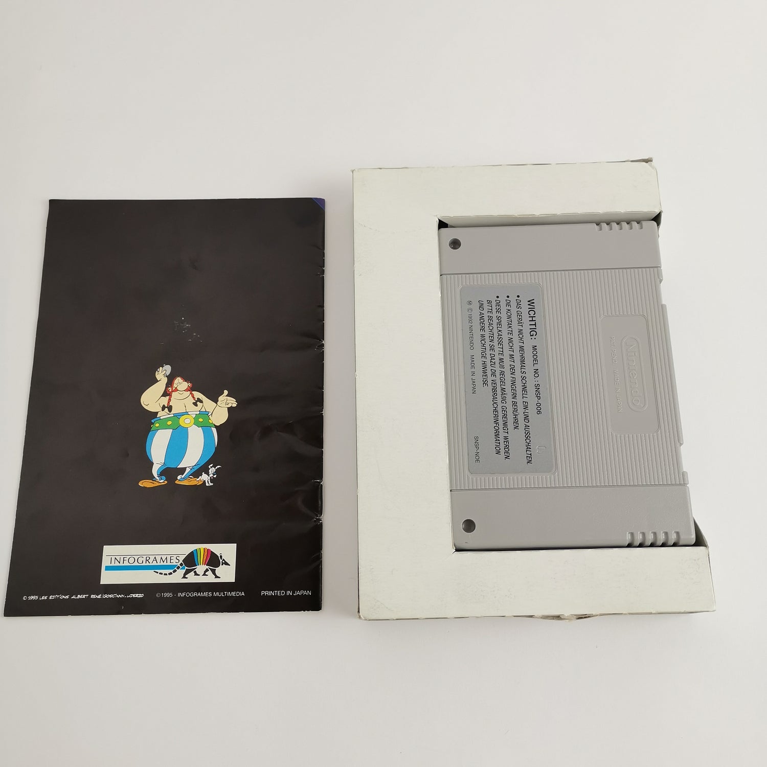 Super Nintendo game: Asterix & Obelix in original packaging - Infogrames | SNES OVP PAL NOE-1