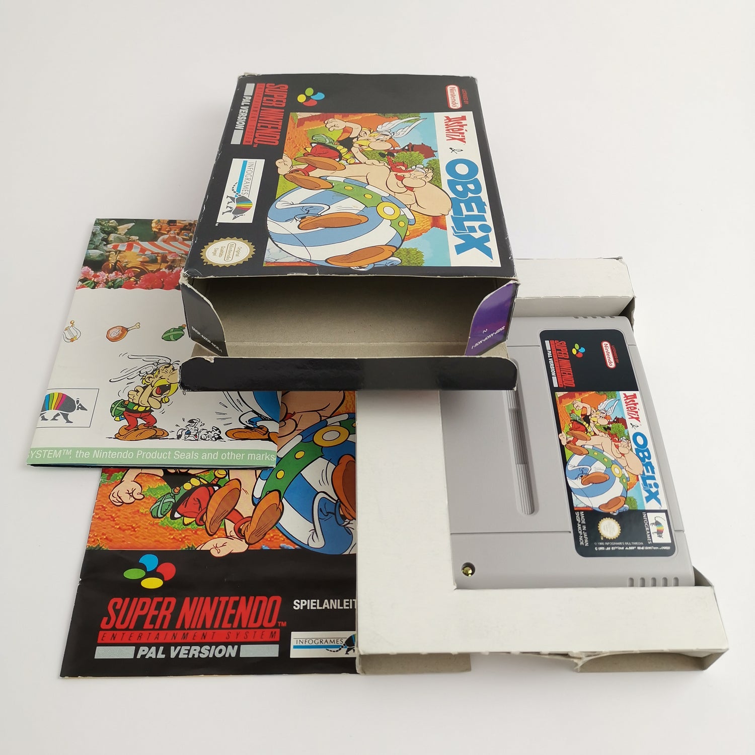 Super Nintendo game: Asterix & Obelix in original packaging - Infogrames | SNES OVP PAL NOE-1