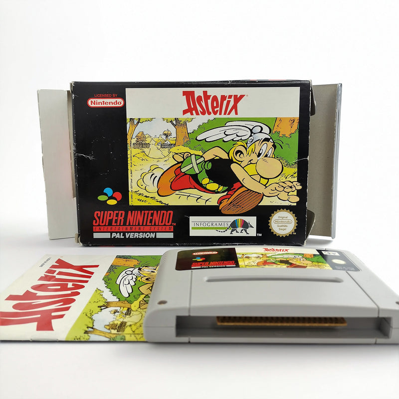 Super Nintendo Spiel : Asterix in OVP - Infogrames | SNES OVP - dt. PAL NOE-2