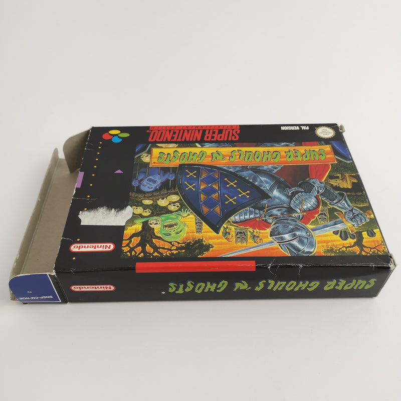 Super Nintendo game: Super Ghouls N Ghosts in original packaging | SNES OVP CIB - PAL NOE