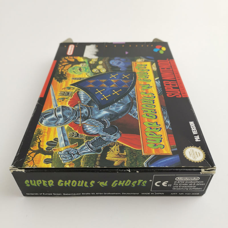 Super Nintendo game: Super Ghouls N Ghosts in original packaging | SNES OVP CIB - PAL NOE