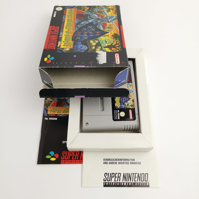 Super Nintendo game: Super Ghouls N Ghosts in original packaging | SNES OVP CIB - PAL NOE