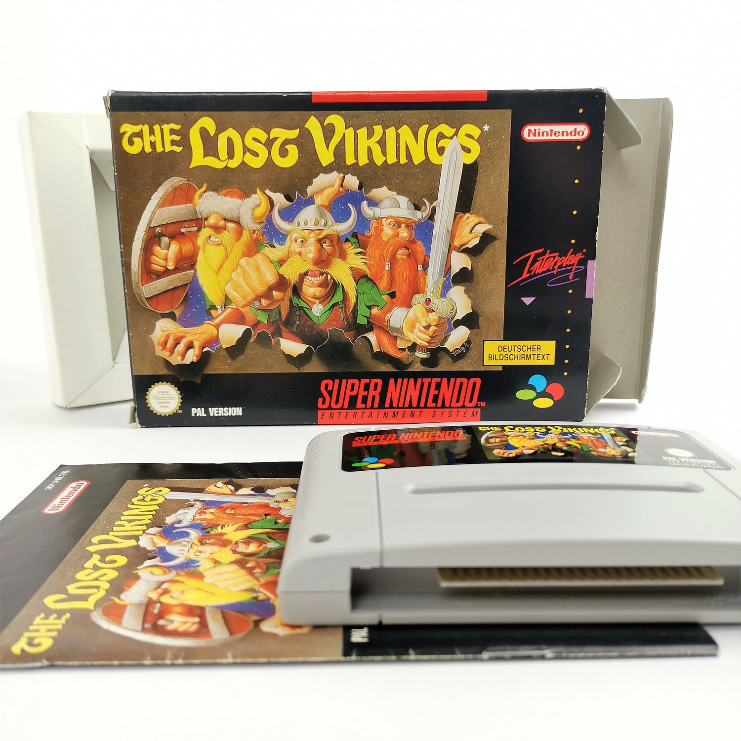 Super Nintendo game: The Lost Vikings in original packaging | SNES OVP CIB - PAL NOE / SFRG