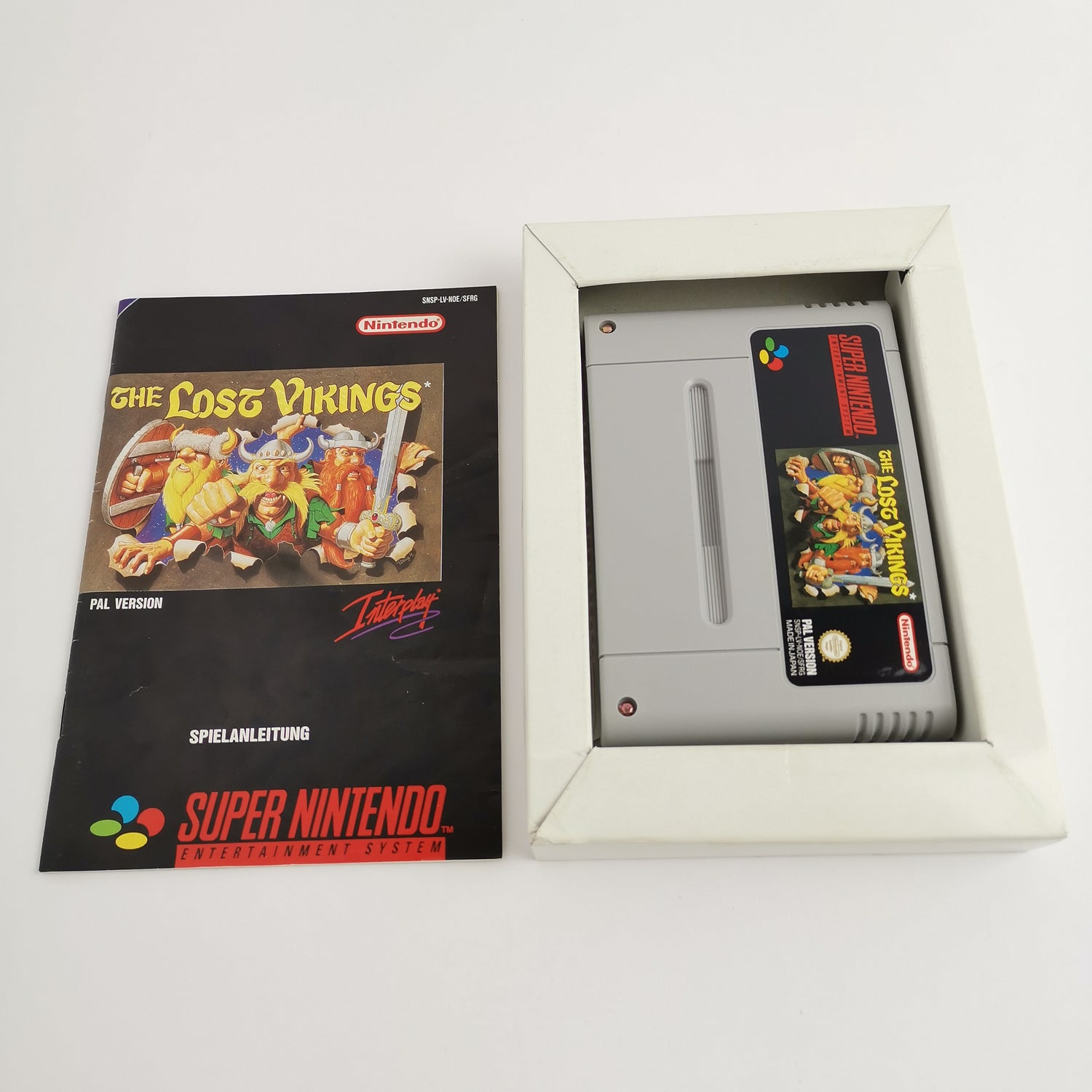 Super Nintendo game: The Lost Vikings in original packaging | SNES OVP CIB - PAL NOE / SFRG