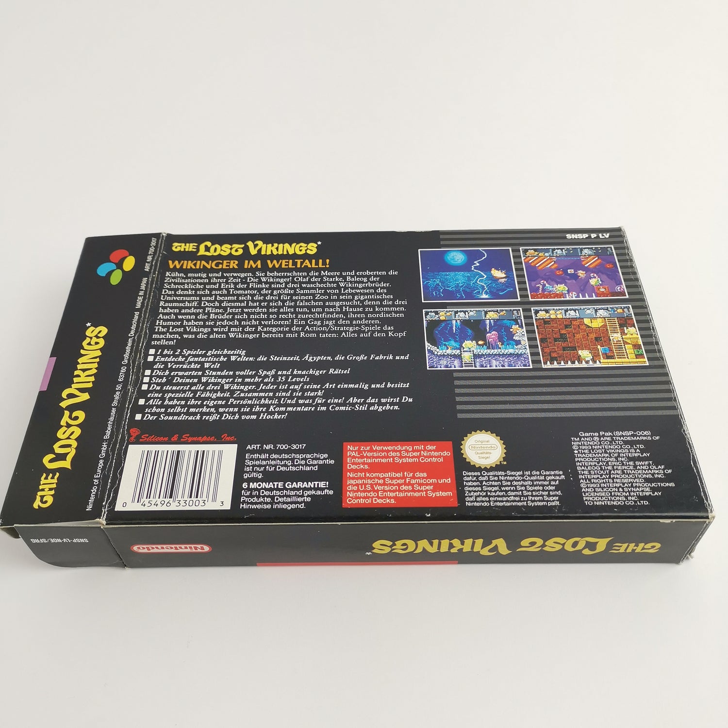 Super Nintendo game: The Lost Vikings in original packaging | SNES OVP CIB - PAL NOE / SFRG