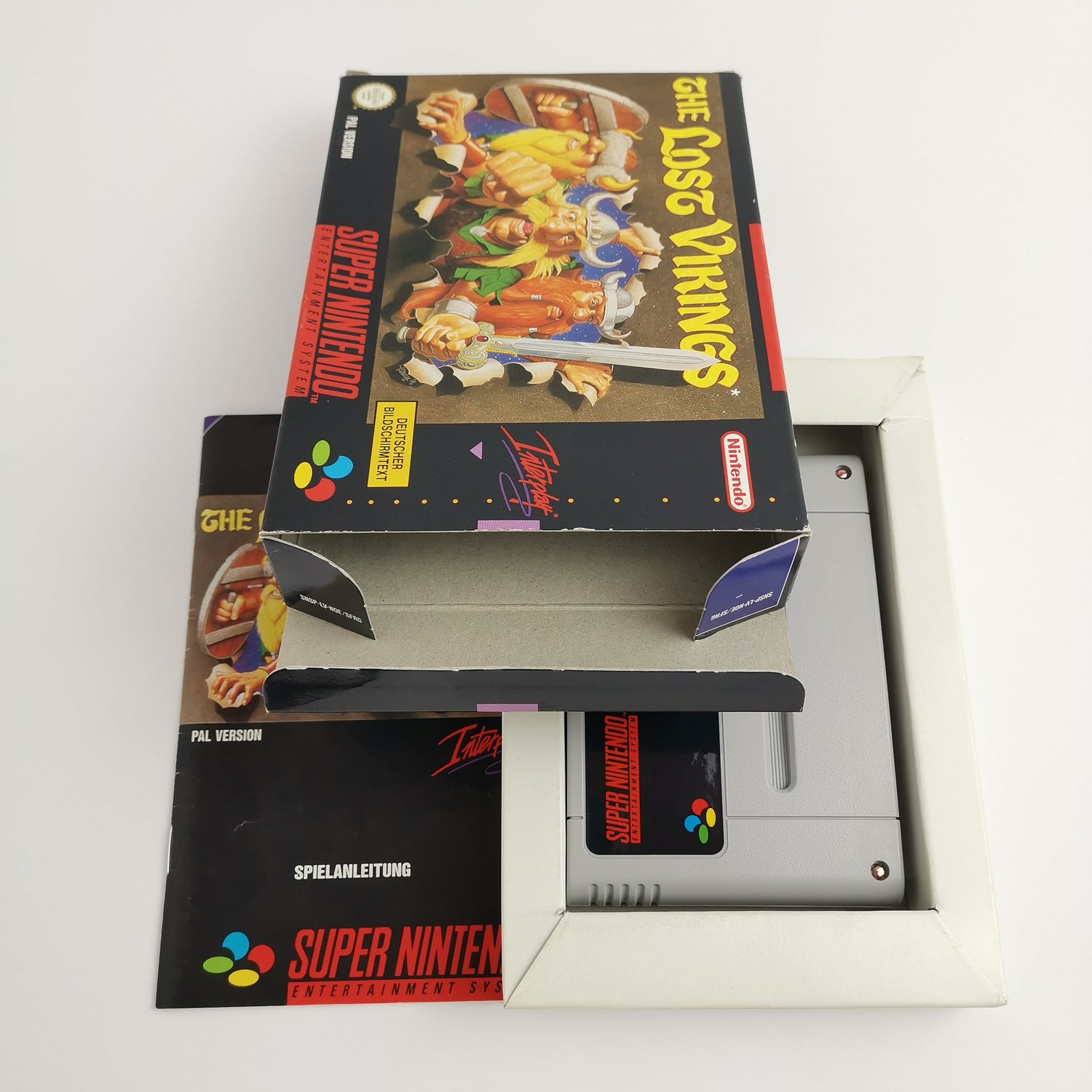 Super Nintendo game: The Lost Vikings in original packaging | SNES OVP CIB - PAL NOE / SFRG