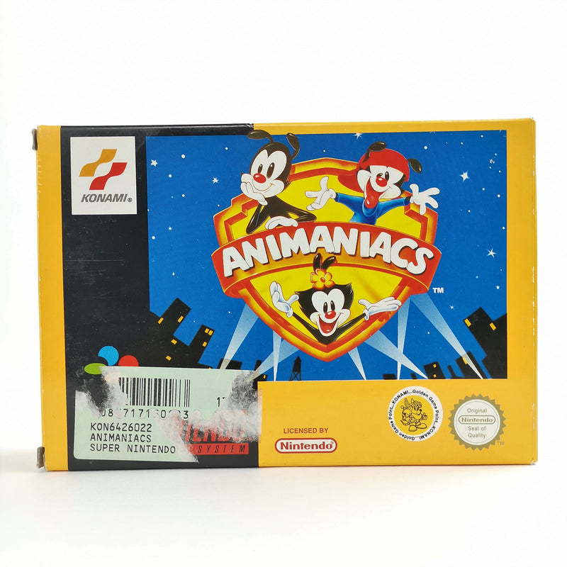 Super Nintendo game: Animaniacs in original packaging without instructions | SNES OVP - PAL EUR