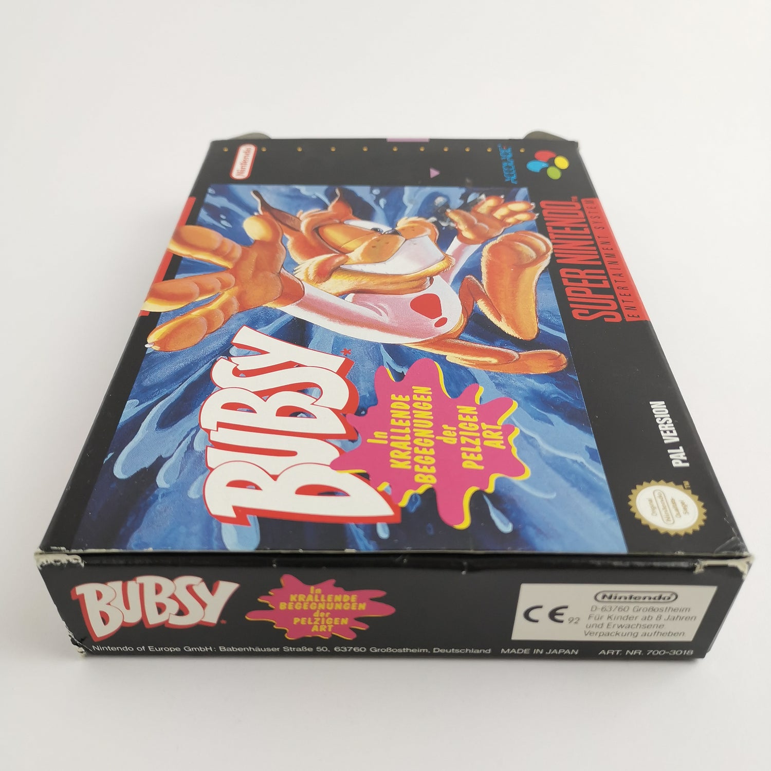 Super Nintendo game: Bubsy in original packaging | SNES OVP CIB - German PAL NOE