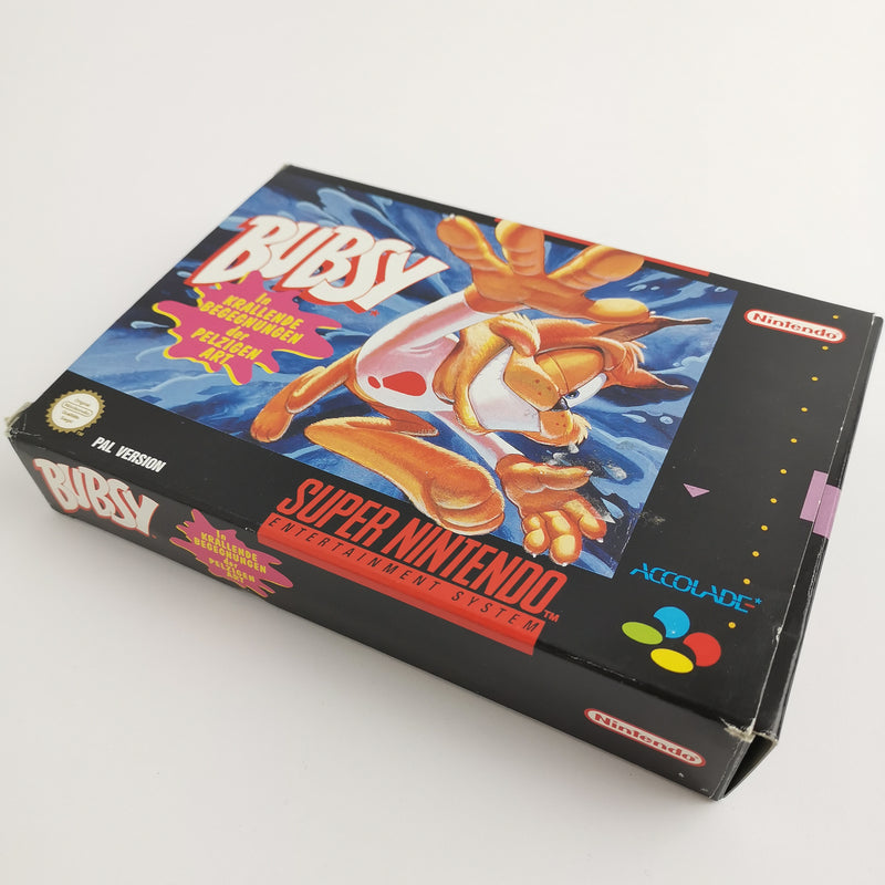 Super Nintendo game: Bubsy in original packaging | SNES OVP CIB - German PAL NOE