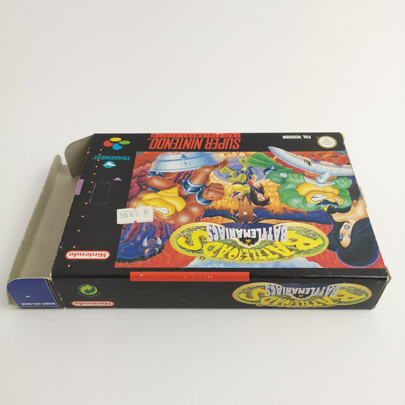 Super Nintendo Spiel : Battletoads in Battlemaniacs | SNES OVP CIB - dt. PAL NOE