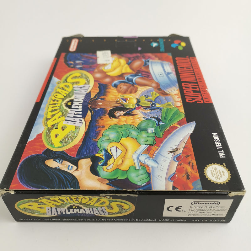 Super Nintendo Spiel : Battletoads in Battlemaniacs | SNES OVP CIB - dt. PAL NOE