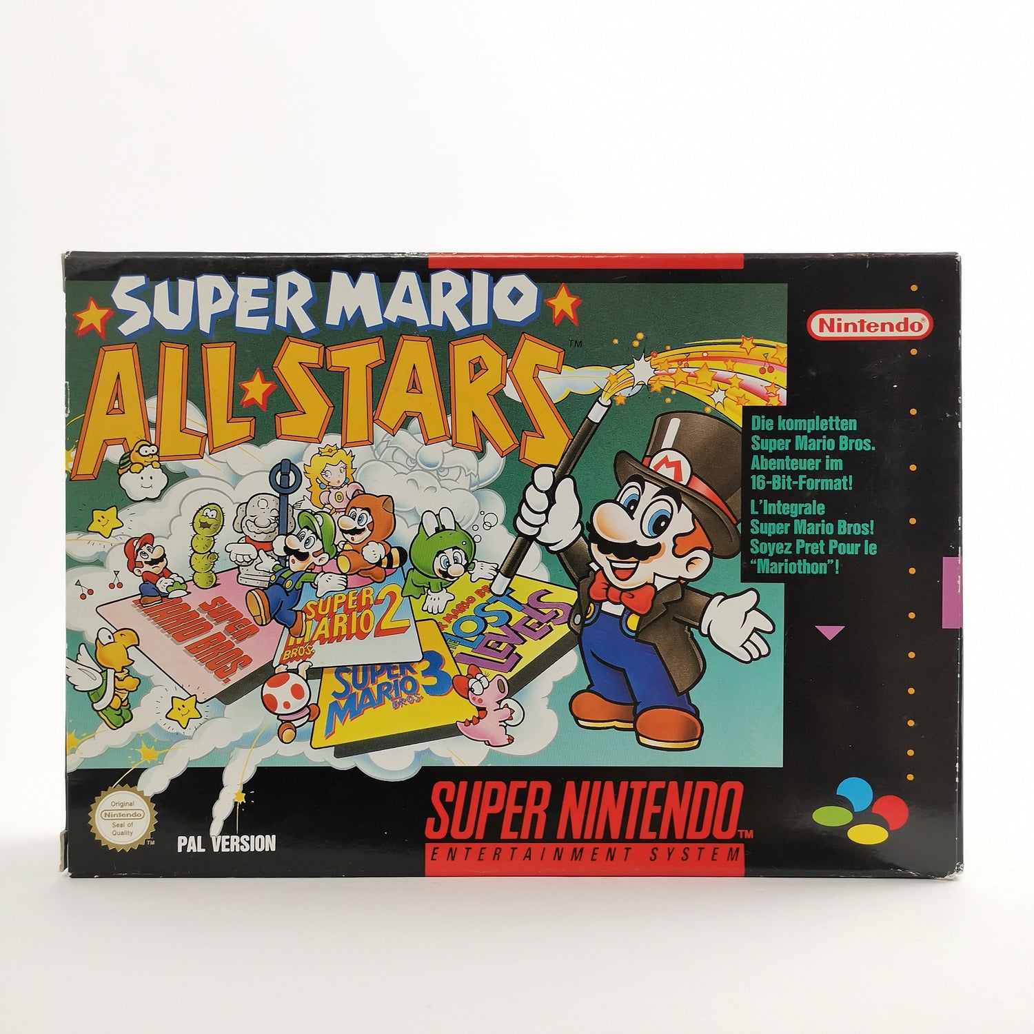 Super Nintendo game: Super Mario All-Stars - original packaging | SNES CIB - PAL FRG