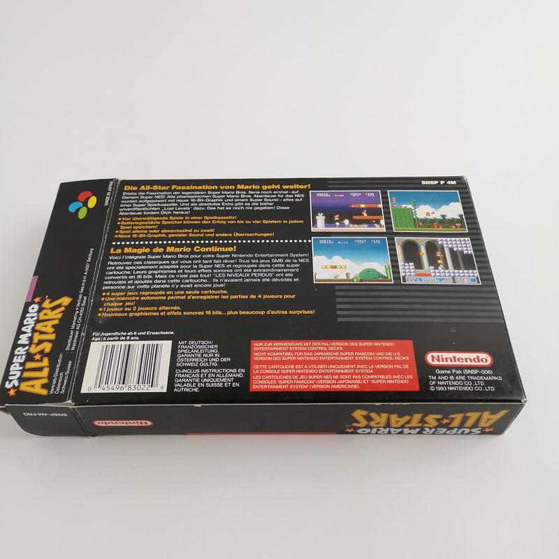 Super Nintendo game: Super Mario All-Stars - original packaging | SNES CIB - PAL FRG