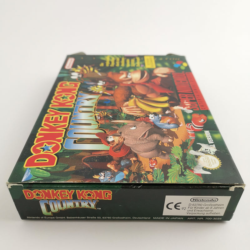 Super Nintendo game: Donkey Kong Country 1 in original packaging | SNES CIB - German PAL NOE