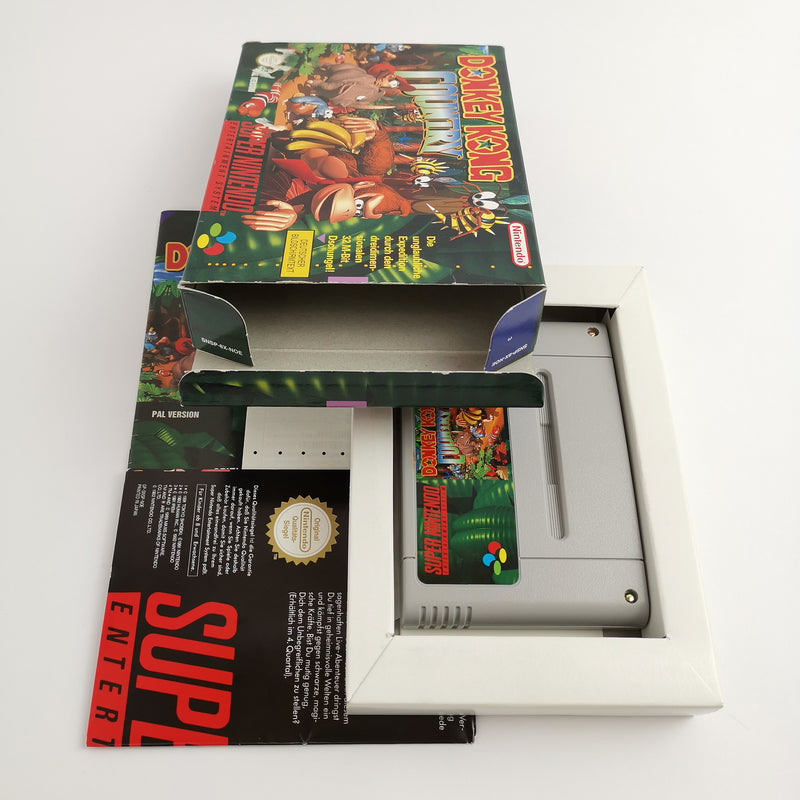 Super Nintendo game: Donkey Kong Country 1 in original packaging | SNES CIB - German PAL NOE