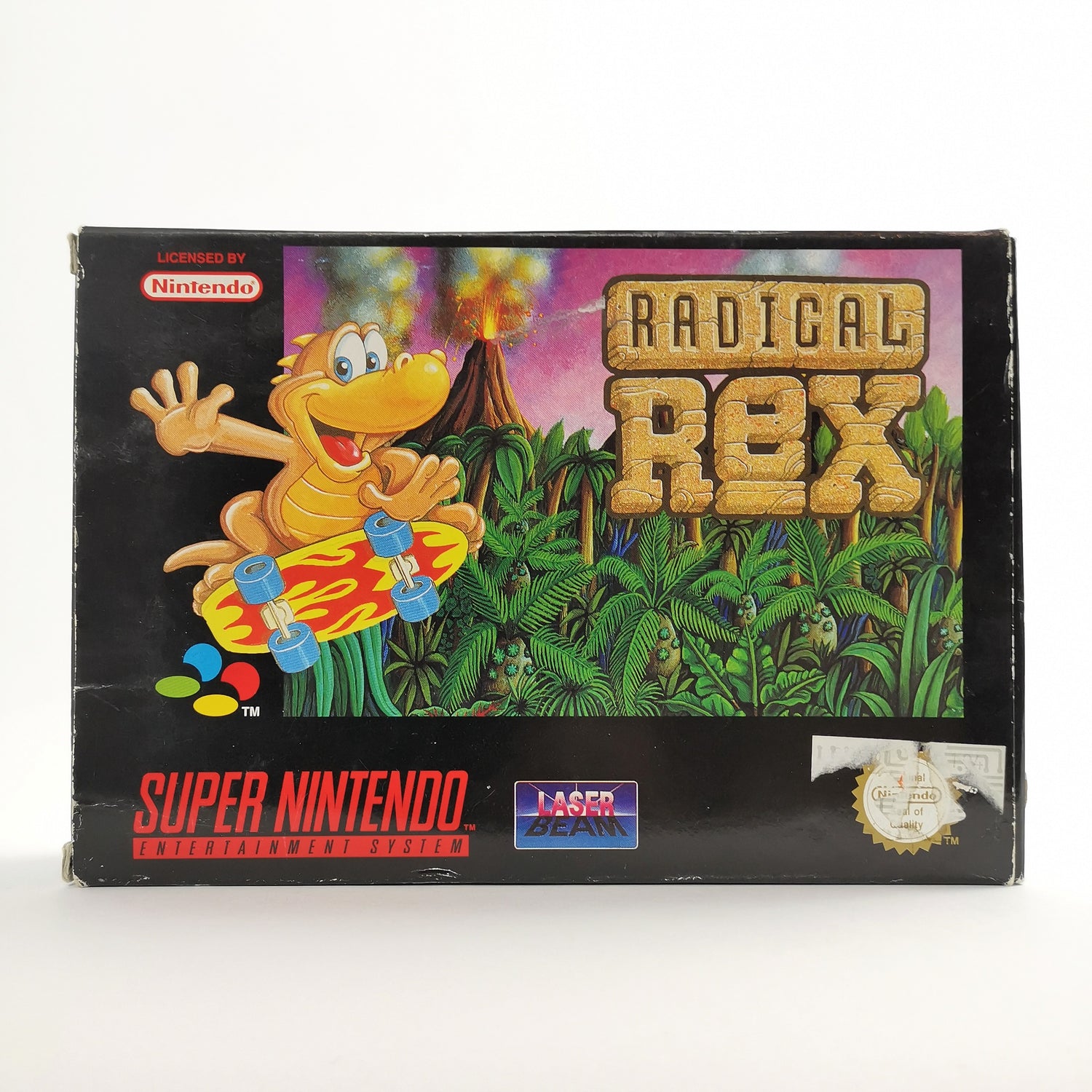 Super Nintendo game: Radical Rex in original packaging | SNES CIB - PAL EUR