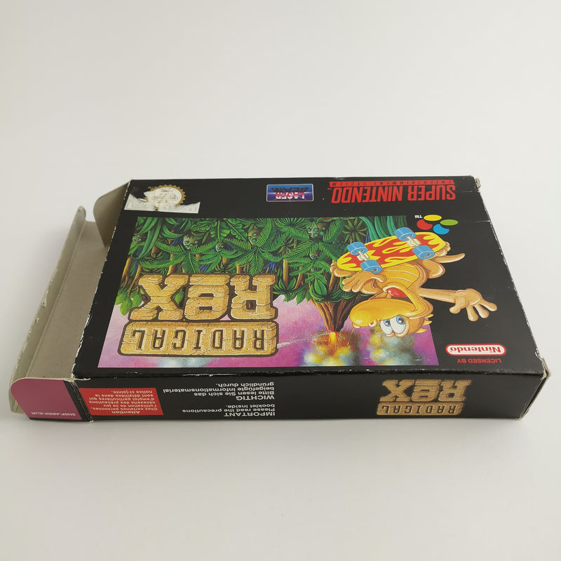 Super Nintendo game: Radical Rex in original packaging | SNES CIB - PAL EUR