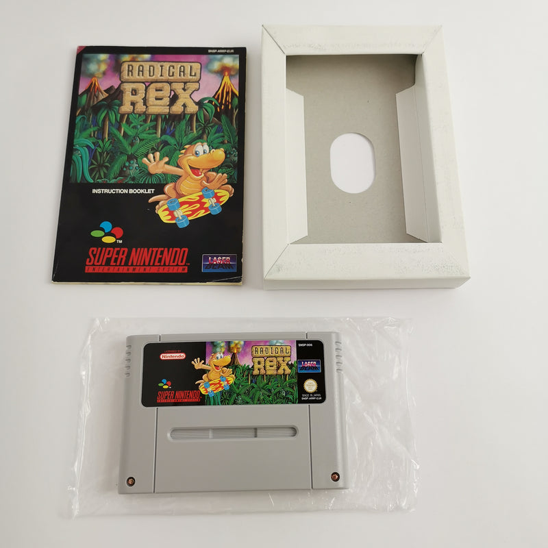 Super Nintendo game: Radical Rex in original packaging | SNES CIB - PAL EUR