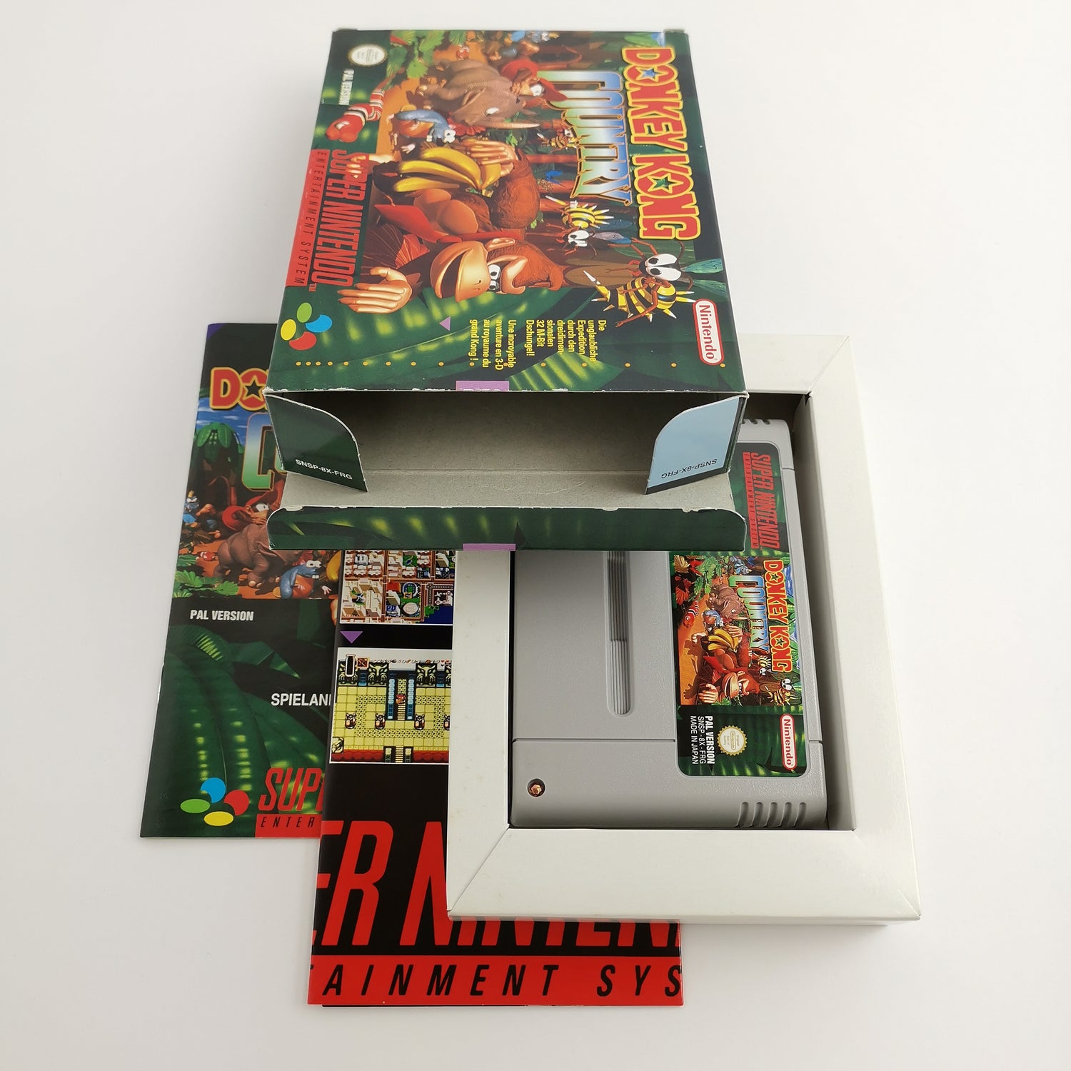 Super Nintendo game: Donkey Kong Country 1 in original packaging | SNES CIB - PAL FRG