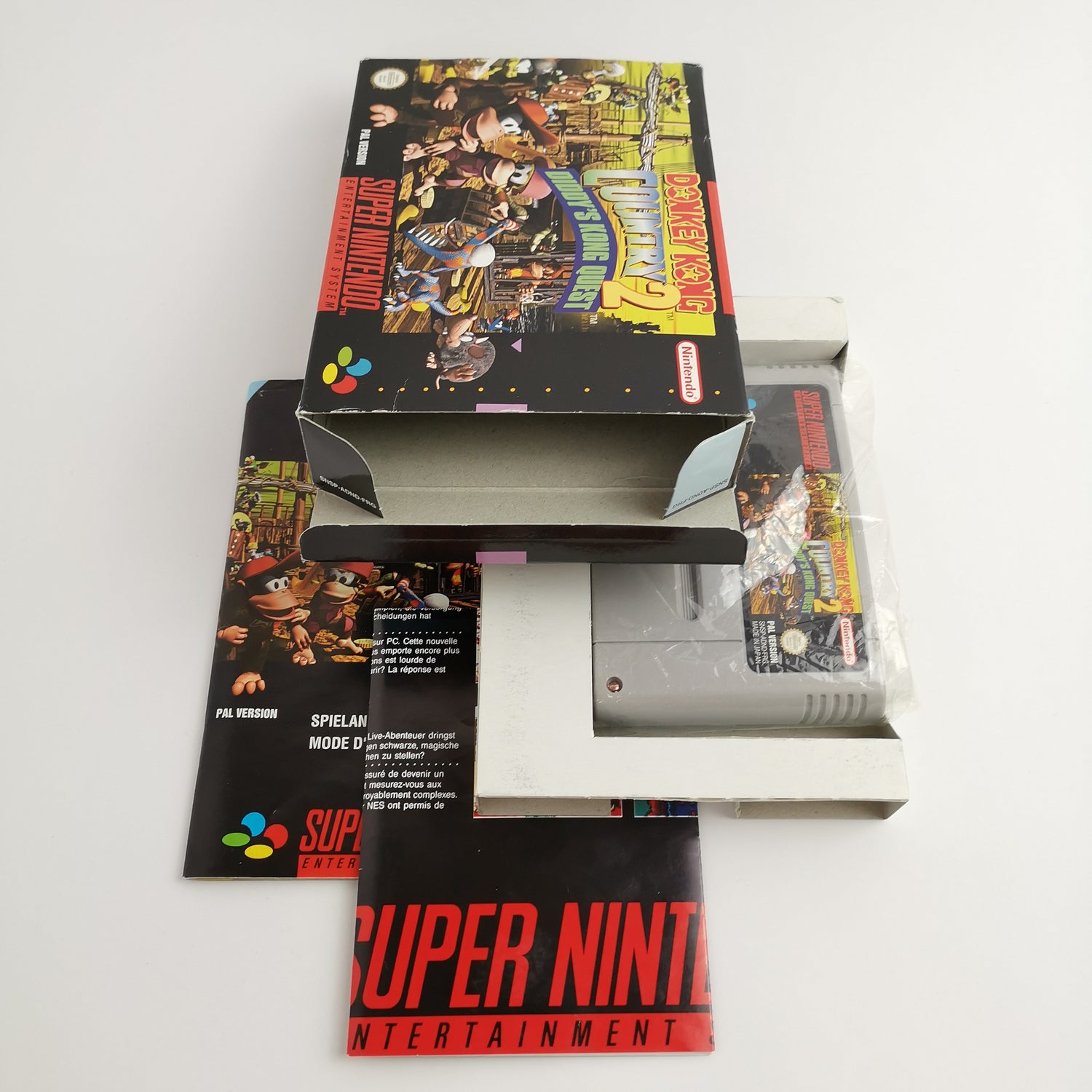 Super Nintendo game: Donkey Kong Country 2 in original packaging | SNES CIB - PAL FRG