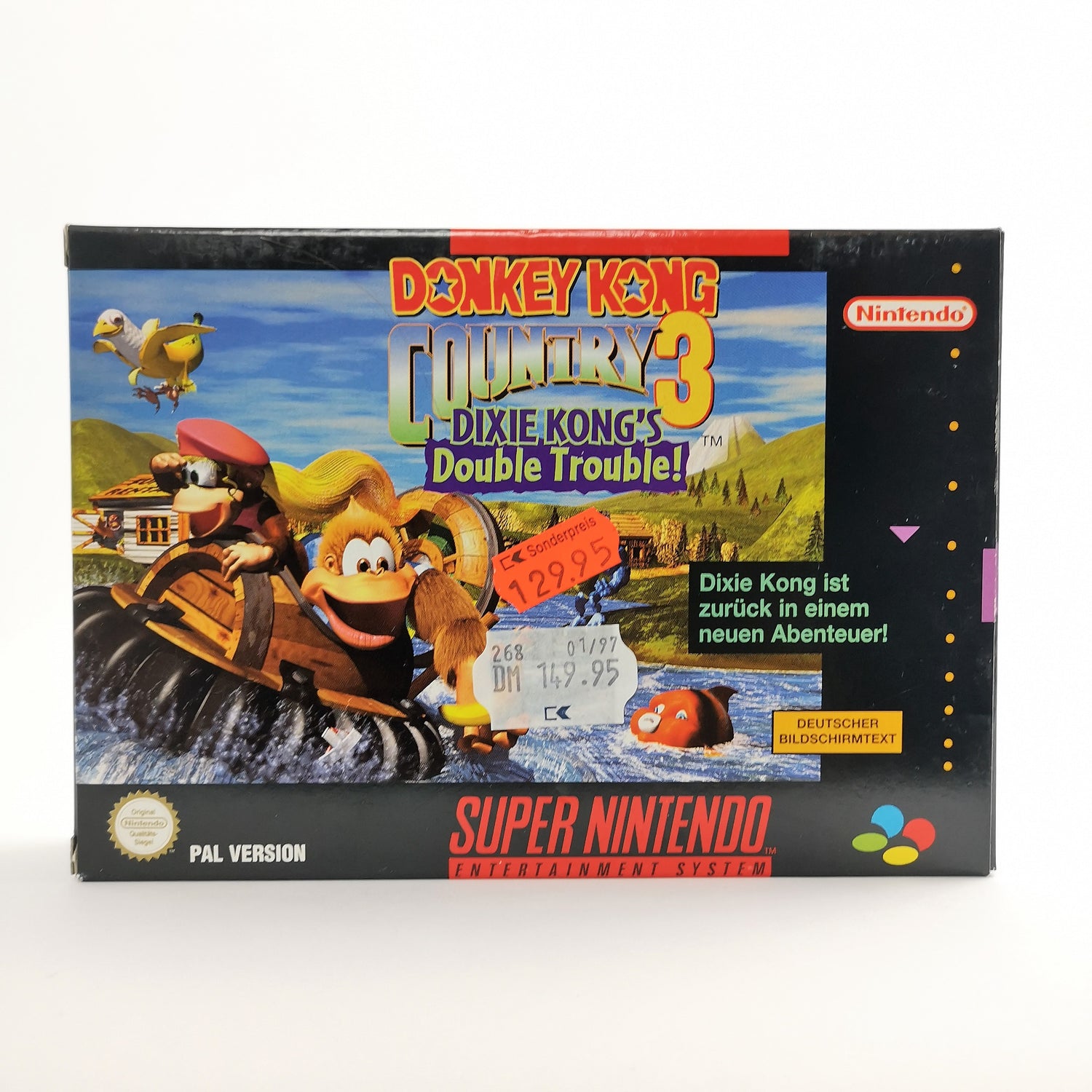 Super Nintendo game: Donkey Kong Country 3 in original packaging | SNES CIB - PAL NNOE