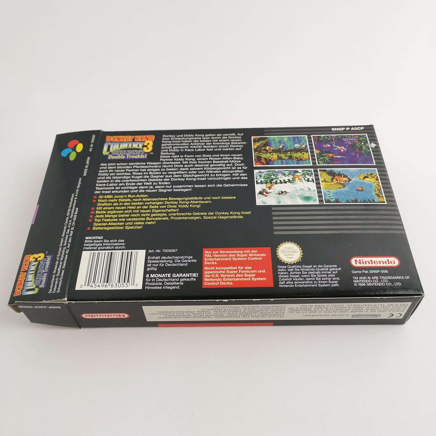 Super Nintendo game: Donkey Kong Country 3 in original packaging | SNES CIB - PAL NNOE