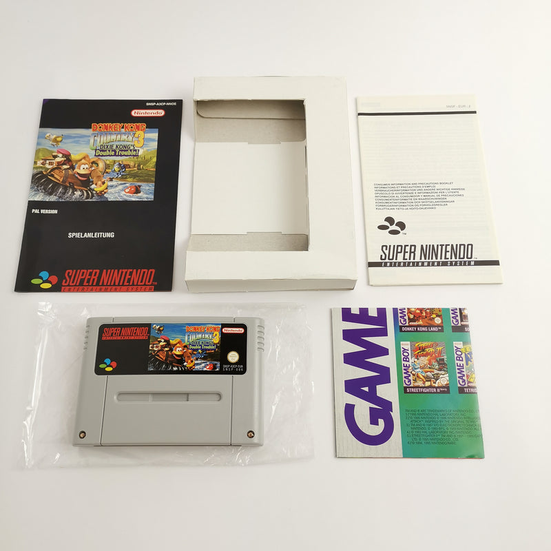 Super Nintendo game: Donkey Kong Country 3 in original packaging | SNES CIB - PAL NNOE