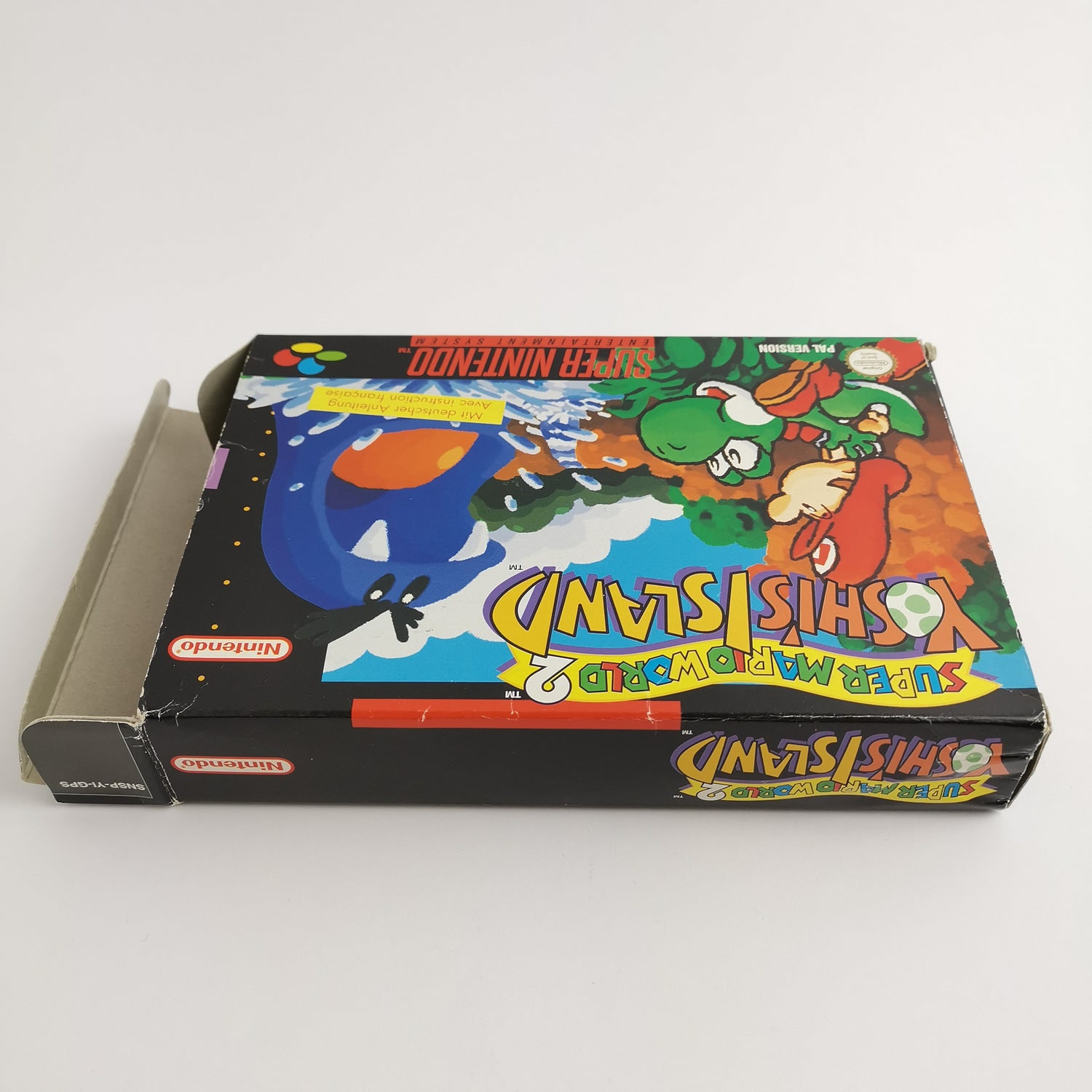 Super Nintendo Game: Super Mario World 2 Yoshi's Island | SNES original packaging - PAL GPS