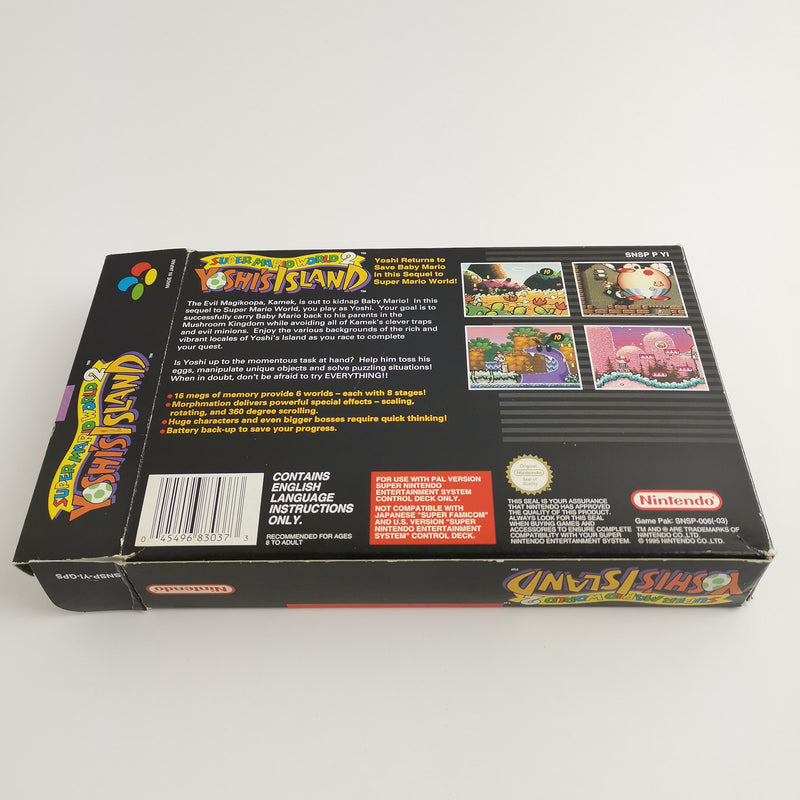 Super Nintendo Game: Super Mario World 2 Yoshi's Island | SNES original packaging - PAL GPS