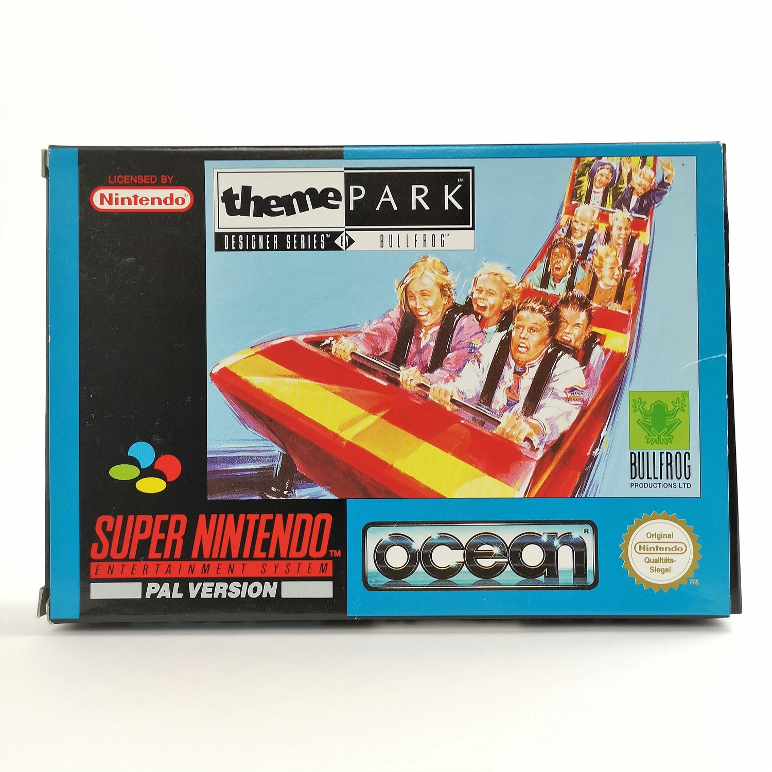 Super Nintendo game: Theme Park in original packaging | SNES CIB - PAL Version NOE