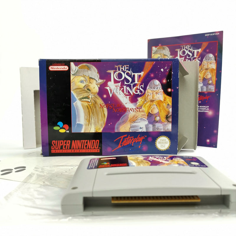 Super Nintendo Game: The Lost Vikings II 2 Norse By Norsewest | SNES OVP PAL