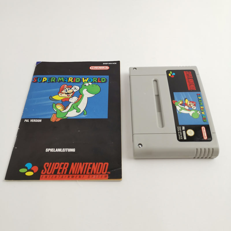 Super Nintendo game: Super Mario World with instructions | SNES module cartridge