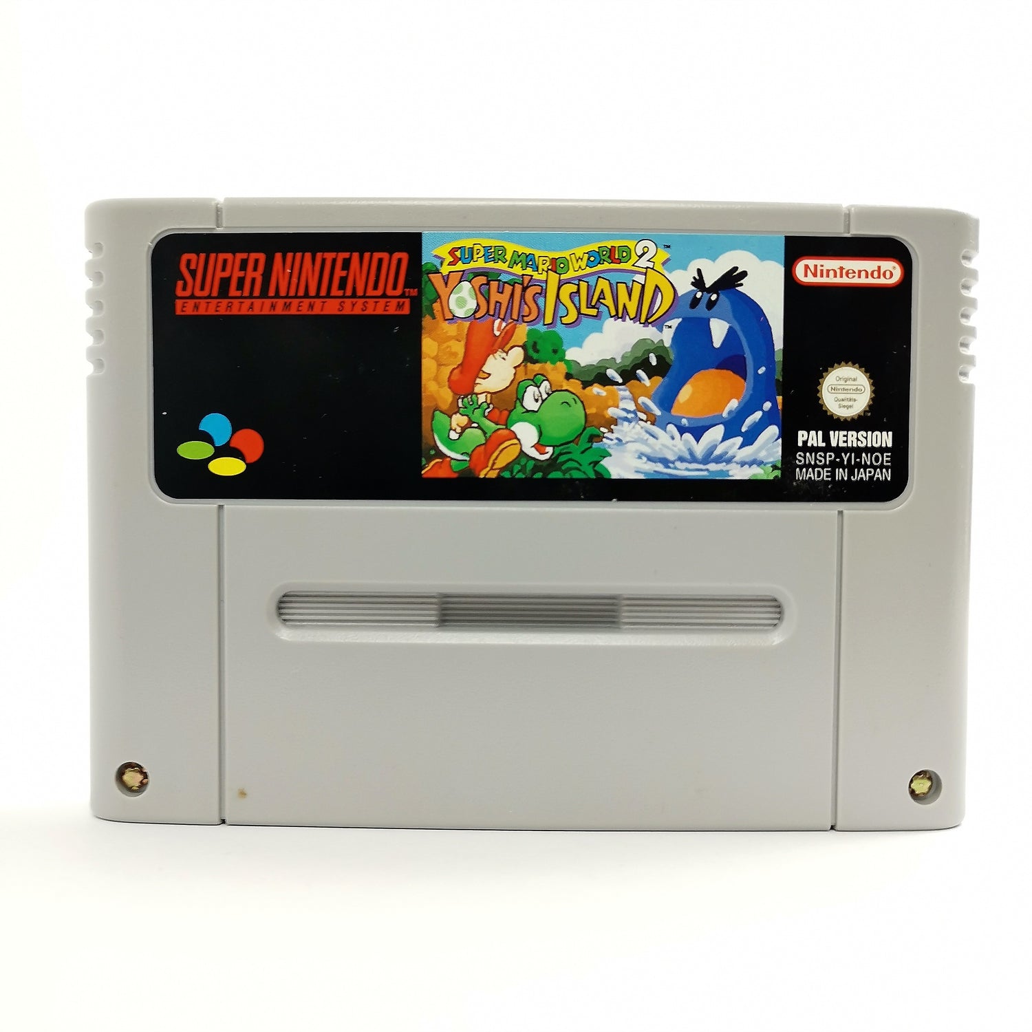 Super Nintendo Game: Super Mario World 2 Yoshi's Island | SNES module cartridge