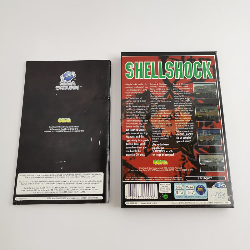 Sega Saturn Spiel : Shellshock in OVP & Anleitung - Core | PAL Version