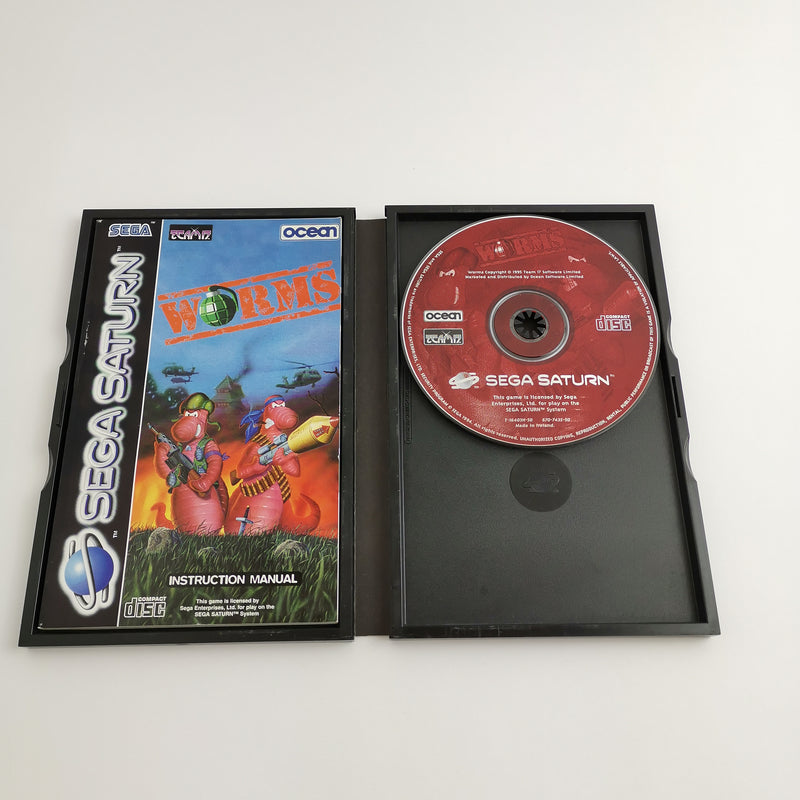 Sega Saturn Spiel : Worms in OVP & Anleitung - Ocean | PAL Version