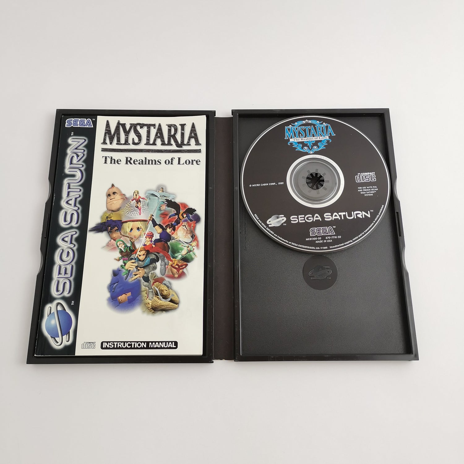 Sega Saturn Spiel : Mystaria The Realms of Lore - OVP & Anleitung | PAL Version