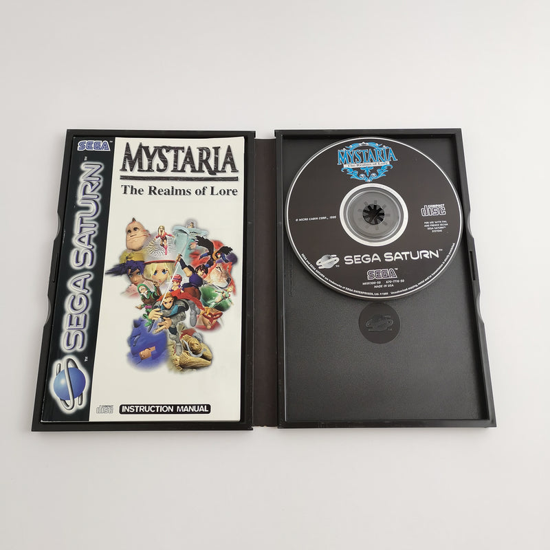 Sega Saturn Spiel : Mystaria The Realms of Lore - OVP & Anleitung | PAL Version