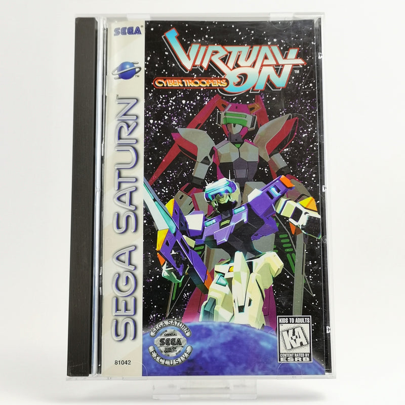 Sega Saturn Spiel : Virtual On Cyber Troopers - OVP & Anleitung | NTSC-U/C USA