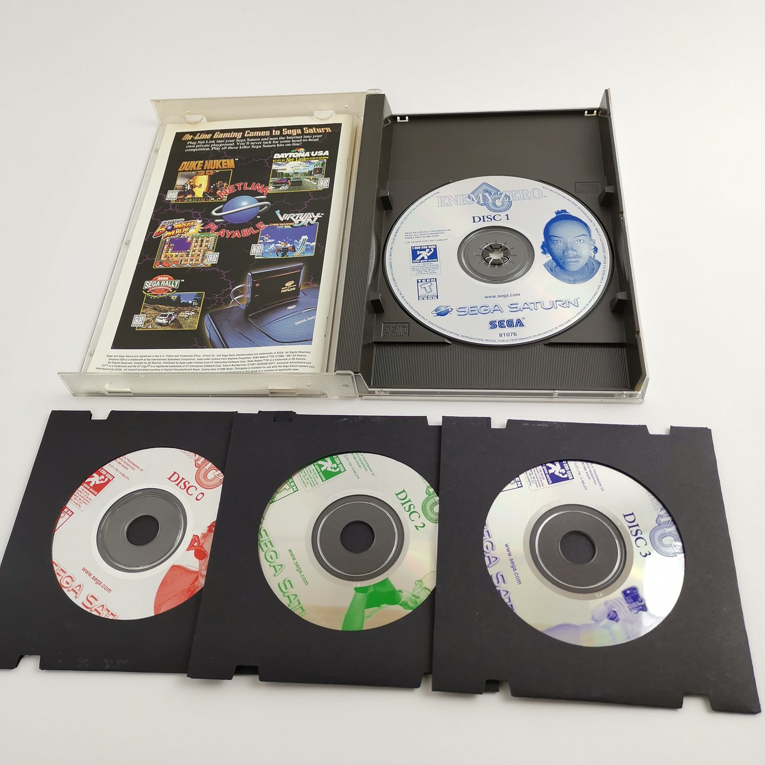 Sega Saturn Spiel : Enemy Zero - OVP & Anleitung | NTSC-U/C USA